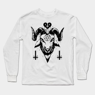 666 Satanic Baphomet Long Sleeve T-Shirt